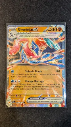 Greninja ex 106/167 Double Rare NM - Twilight Masquerade | Pokemon TCG - Image 1