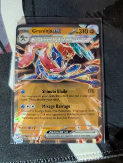 Pokemon TCG Greninja EX Twilight Masquerade Double Rare Card TWM 106/167 - Image 1