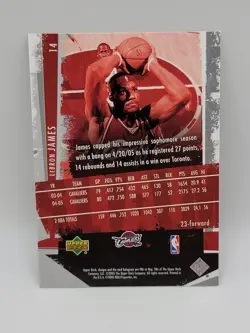 2005 Lebron James Upper Deck Slam #14 Cleveland Cavaliers Card - Image 2