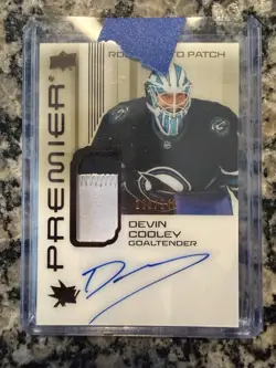 2024-25 Upper Deck Premier - Acetate Rookie Auto Patch Devin Cooley #AR-CO /249 - Image 1