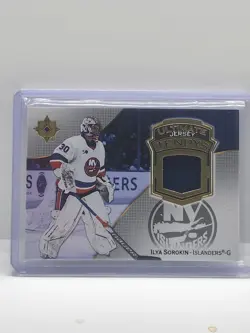 2022-23 Upper Deck Ultimate Ilya Sorokin Ultimate Tendys Relic Islanders UT-IS - Image 1