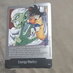 Dragon Ball Super Card Game Energy Marker Foil Son Goku Piccolo E-51 - Image 1