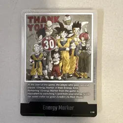 Bandai Dragon Ball Super Card Game Energy Marker Thank You E-60 Promo Regular EN - Image 1