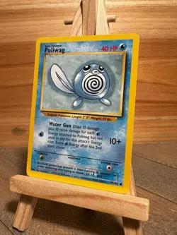 Pokemon Base Set Common Poliwag #059/102 Lightly played - Image 1
