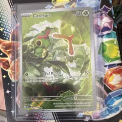 Pokemon Caterpie 172/165 SV Scarlet & Violet 151 Illustration Rare Holo EN - Image 1