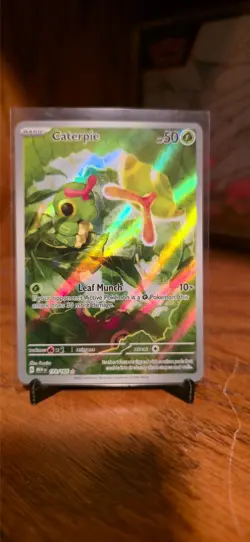 Caterpie 172/165 Illustration Rare 151 Pokemon Holo Near Mint - Image 1