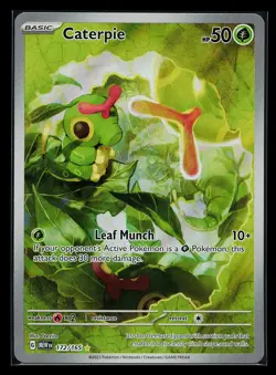 Pokemon Card - Caterpie Scarlet and Violet 151 172/165 Illustration Rare Holo - Image 1