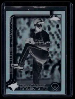 2025 Topps Chrome Update #USC100 Seranthony Dominguez Negative Refractors - Image 1