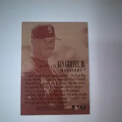 Fleer/SkyBox E-XL Defense Insert Ken Griffey Jr 4/10 Seattle Mariners - Image 2