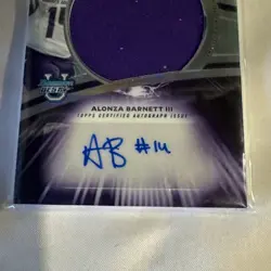 2025 Bowman Best U Alonza Barnett II Jumbo Relic Auto Refractor #JRA-AB *JMU* - Image 2