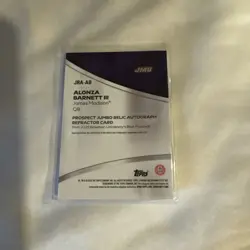2025 Bowman Best U Alonza Barnett II Jumbo Relic Auto Refractor #JRA-AB *JMU* - Image 3