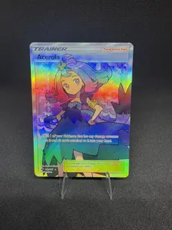 Acerola 142/147 Ultra Rare Sun&Moon Burning Shadows Pokemon TCG slight LP/ NM - Image 1
