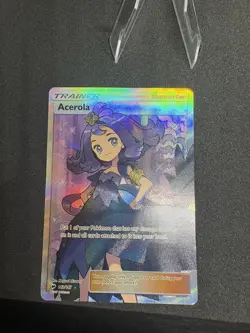 Acerola 142/147 Ultra Rare Sun&Moon Burning Shadows Pokemon TCG slight LP/ NM - Image 3
