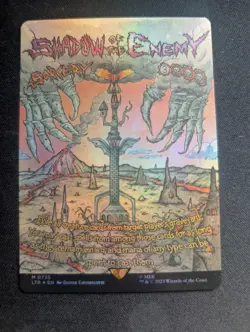 Shadow of the Enemy Borderless Poster #735 Foil Lord of the Rings MTG - Image 1