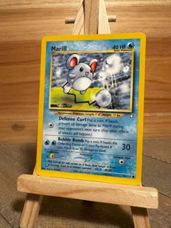 Pokemon Neo Genesis Common Marill #066/111 Lightly played - Image 1