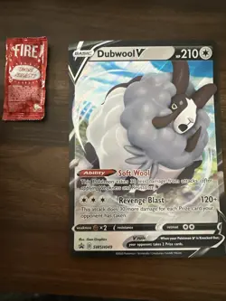 Pokemon DUBWOOL V Oversized Jumbo Black Star Promo SWSH049 - Image 1
