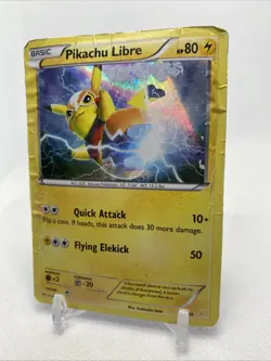 Pikachu Libre (30 - Holo) 30/30 XY Trainer Kit: Pikachu Libre & Suicune Holo DMG - Image 4