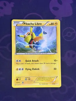Pikachu Libre #14/30 AND Suicune #14/30 - NON HOLO - XY Trainer Kit - LOT - LP - Image 2