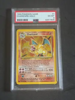 Charizard - Base Set #4/102 (1999) Unlimited Pokemon Card PSA 6 - Image 1