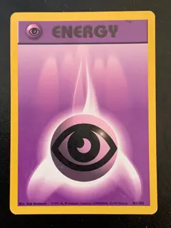 Pokemon Card - 1st Edition Shadowless Psychic Energy - Base Set - 101/102 NM - Image 1