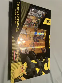 Nintendo Pokemon TCG Pikachu and Zekrom-GX Tag Team Premium Collection Sealed - Image 1