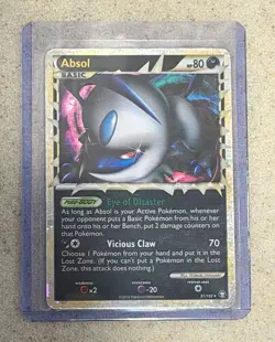 Pokemon TCG Absol Prime 91/102 Triumphant Holo Ultra Rare English 2010 LP/MP - Image 1