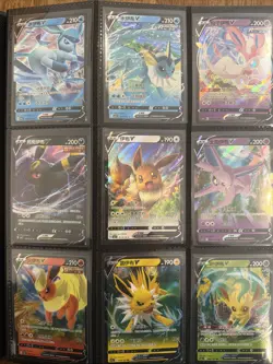 Pokemon 207 Card Binder Collection Lot NM V Ex Vmax VStar Eevee Huge Nice Gift - Image 4
