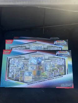 Pokemon Lucario Ex Tyranitar Ex Premium Collection Prismatic Evolution - Image 1