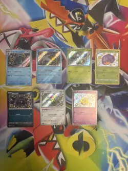 Pokemon TCG 7 Card Shiny Pokemon Lot ENG & JP Paldean Fates Shiny Treasure ex - Image 1