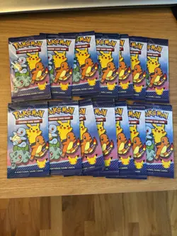 Lot of 14 Sealed Pokemon McDonalds 25th Anniversary Packs 2021 TCG Cards - Image 1