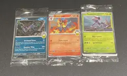 Pokemon TCG Store Promo Lot- Sealed Zarude EB Games/Armarouge Mr Toys/Genesesect - Image 1