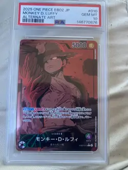 PSA 10 Monkey D Luffy EB02-010 Parallel Anime 25th Collection ONE PIECE Japanese - Image 1