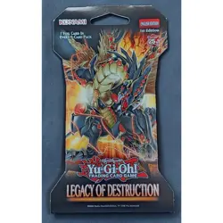 Konami Yugioh Yu-Gi-Oh Booster Pack Legacy of Destruction Sealed Blister Pack x1 - Image 1