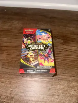 Pokemon TCG Mega Evolution Perfect Order Booster Bundle Factory Sealed 6 Packs - Image 1