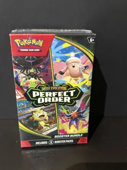 Perfect Order Booster Bundle 6 Packs New Sealed Pokemon TCG Cards Mega Evolution - Image 1