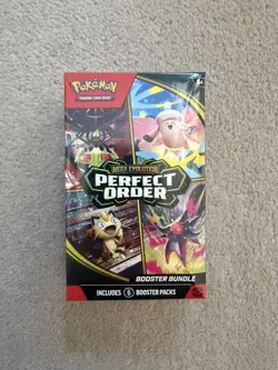 Pokemon TCG Mega Evolution: Perfect Order Booster Bundle 6 Packs English Box - Image 1