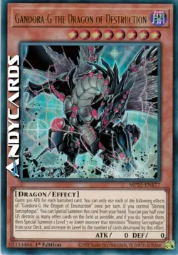 GANDORA-G THE DRAGON OF DESTRUCTION • Ultra R SP • MP25 EN177 • 1Ed • Yugioh! - Image 1