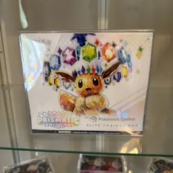 Pokemon Center Prismatic Evolutions ETB Elite Trainer Box Sealed in case - Image 1