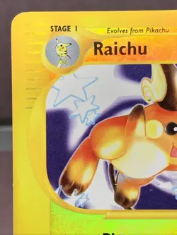 Pokemon TCG Raichu 25/165 Reverse Holo Rare Expedition Base Set VTG WOTC 2002 MP - Image 2