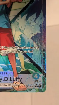 One Piece TCG Monkey D. Luffy Alt Art Leader OP16-022 The Time of Battle - Image 4