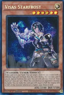Yugioh - Visas Starfrost - 1st Edition Prismatic Secret Rare NM - Free Holo - Image 1