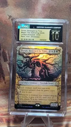 MTG Doran, Besieged by Time#334 Showcase Foil Lorwyn Eclipsed ECL CGC10 Pristine - Image 1