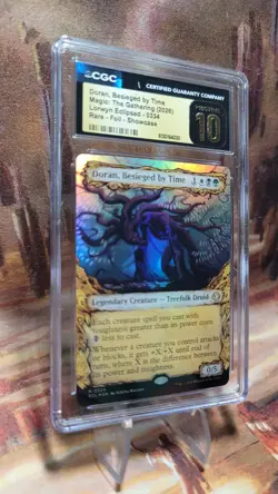 MTG Doran, Besieged by Time#334 Showcase Foil Lorwyn Eclipsed ECL CGC10 Pristine - Image 3