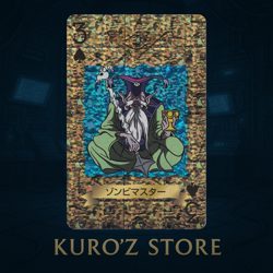Yugioh TOEI Trump Collection zombie master Holo Poker Card 1998 Japanese - Image 1