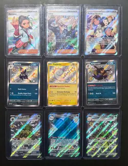 Pokemon TCG Paldean Fates 9 Card Lot - Baby shiny, Full Art, Full Art Shiny - NM - Image 1
