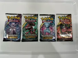 Pokemon TCG Shining Legends Booster Packs- Art Set of 4. SEALED - Image 1