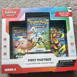 Pokemon TCG First Partner Illustration Collection Series 2 Box 9 Cards Promo - Image 1