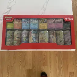 Pokemon TCG Prismatic Evolutions Costco 8 Mini-Tin Bundle w/ Promo Cards NEW - Image 1