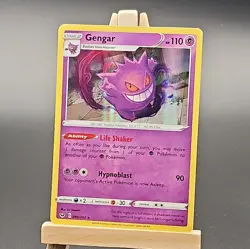 Gengar 085/202 Holo Rare Pokemon Card Sword Shield Base Set PTCG - Image 1
