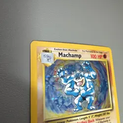 Pokemon TCG Machamp Holo Rare Card Base Set 8/102 1st Edition MP - Image 2